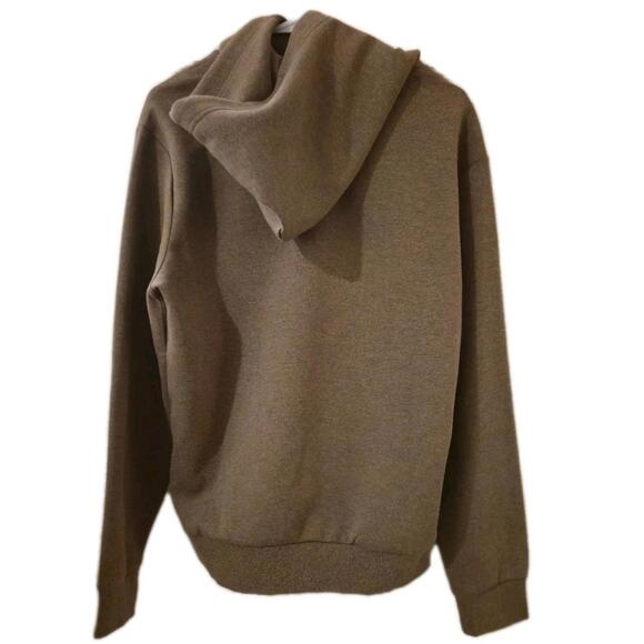 POLO RALPH LAUREN MENS DOUBLE KNIT LOGO PULLOVER HOODIE KHAKI BROWN $168 NEW 🔥 - Picture 3 of 7